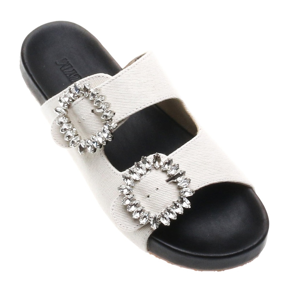 Never Worn | Black/Twill | Mystique Sandals | Style: Medina